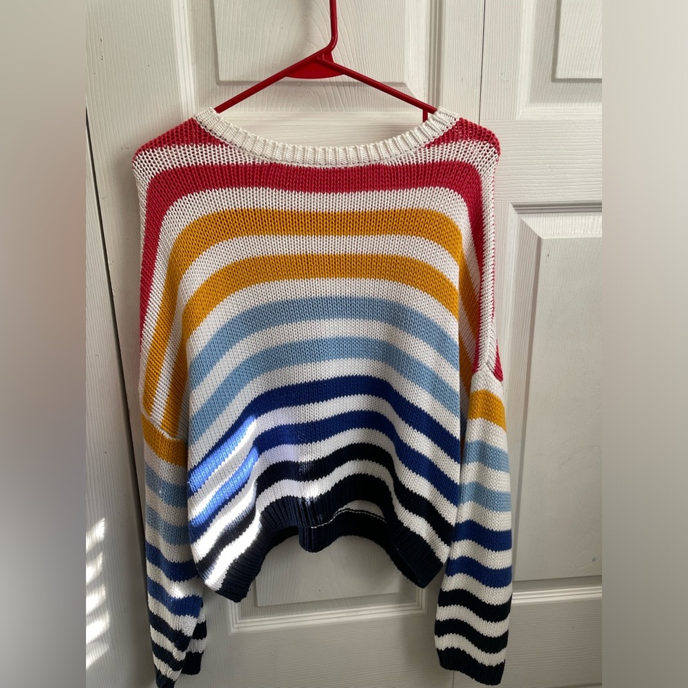 Oversize colorful sweater